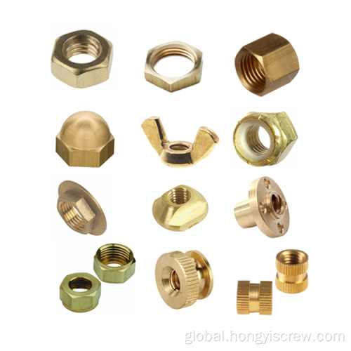 Round Slotted Ring Nut Brass OEM Brass Nut Round Slotted Ring Knurl Nut Supplier